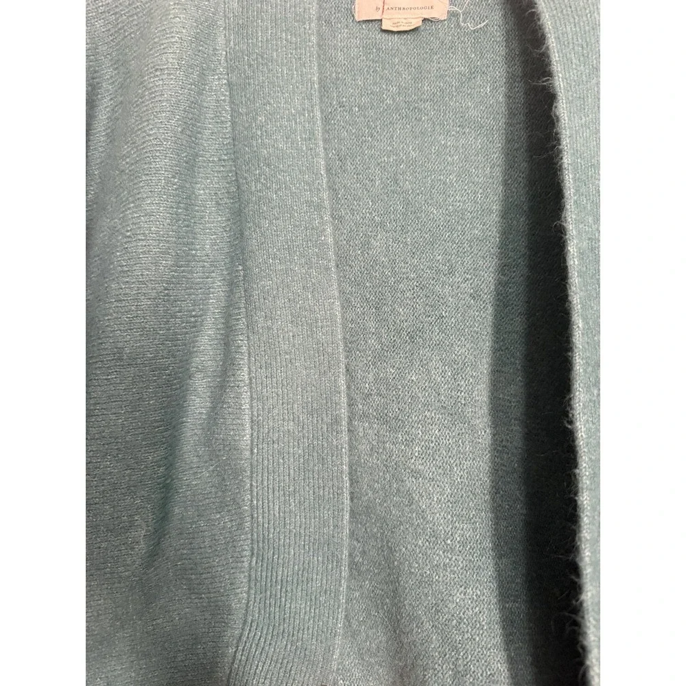Anthropologie Cardigan Sweater Womens One Size‎ Green Open Front Dolman Knit